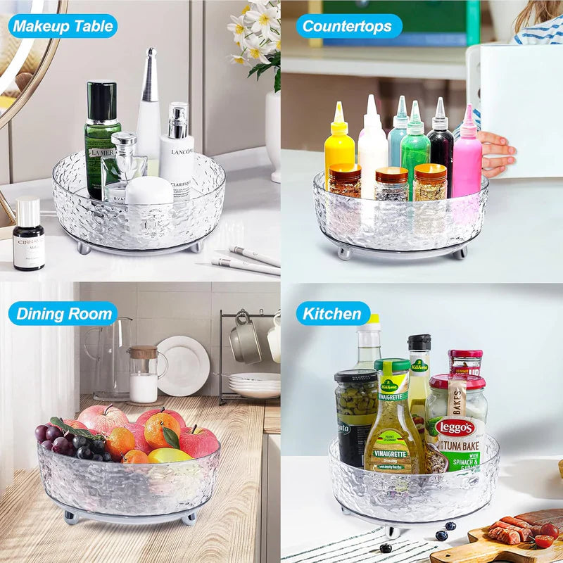 Multi Purpose 360° Rotating Frosted Acrylic Organizer